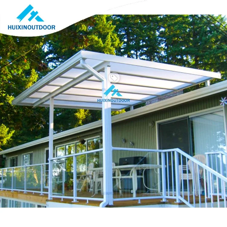 Waterproof Terrace Canopies Awning Polycarbonate Balcony Canopy Outdoor Cover Aluminum Gazebo Patio Covers for Shade