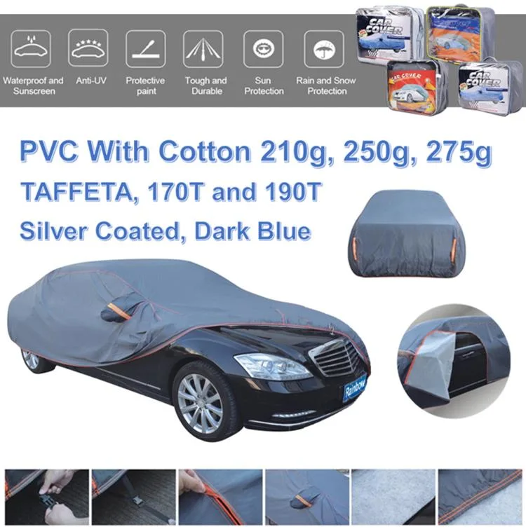 Universal Full Car Covers Snow Ice Dust Sun UV Shade Cover Foldable Light Silver Auto Car Outdoor Protector Cover Waterproof